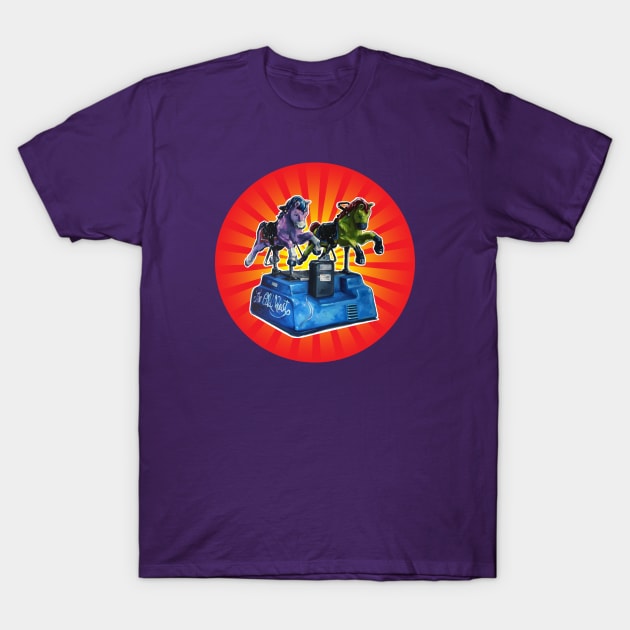 The Old West Wild Horses Racing Mall Ride T-Shirt by callingtomorrow